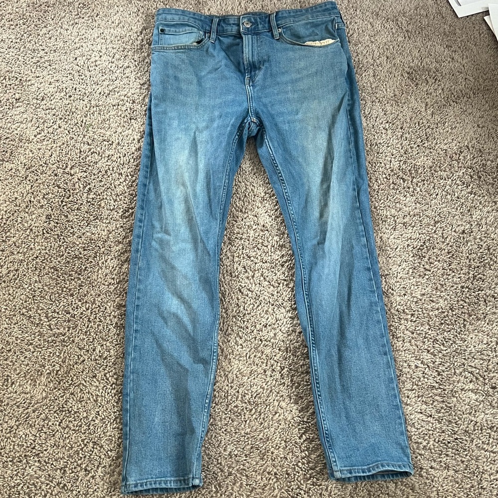 Calvin Klein blue skinny jeans
